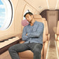 Premium Soft Rolled Travel Blanket Airplane Long Flights