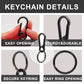 Carabiner Keychain Keyring Set for Men Women