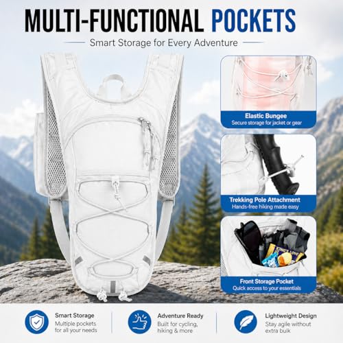 Lightweight Hydration Backpack 2L Water Bladder Pack