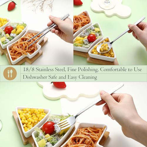 Travel Silverware Set with Case (4 Count)
