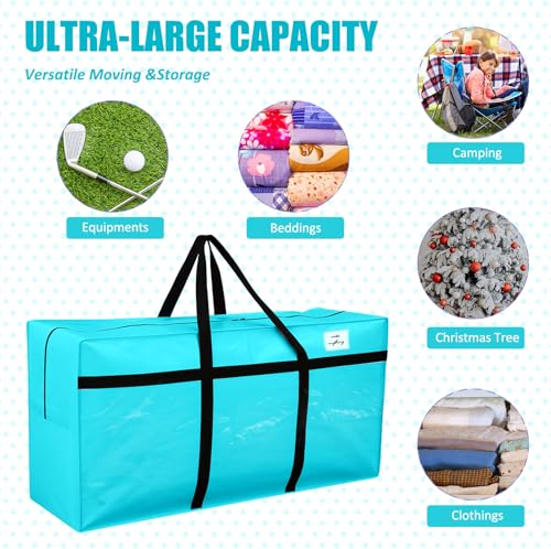 4 Pcs 96 Gallon Extra Large Moving Bags Heavy Duty Storage Bag (4 Count)