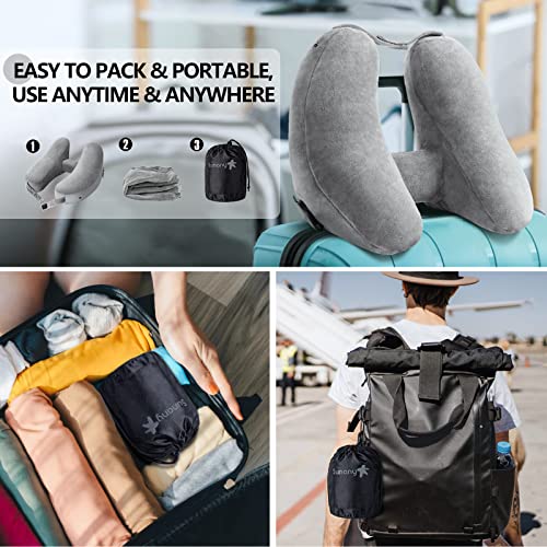 Travel Neck Pillow for Airplane Pillow Comfortably Supports Head