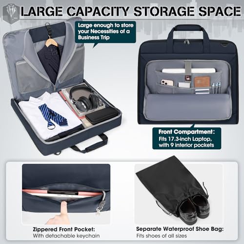 Garment Bags for Travel Carry On Garment Bag for Hanging Clothes