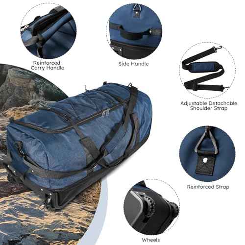 110L Expandable to 140L 32” Foldable Oxford Soft