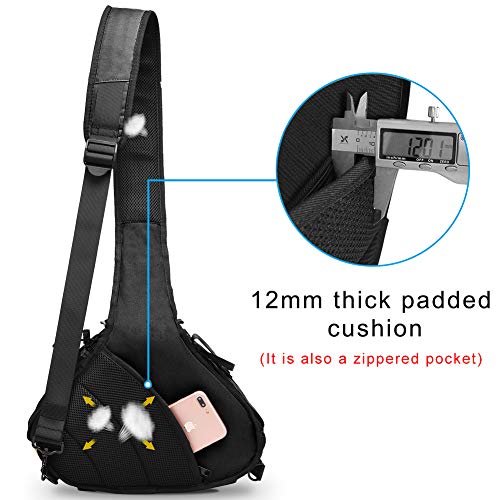Camera Bag Sling Backpack Camera Case Waterproof with Rain Cover Tripod Holder