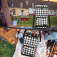 Insulated 2 Bottle Wine Bag Tote Leakproof Carrier Cooler Plaid White