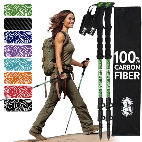 100% Carbon Fiber Trekking Poles by USA Brand