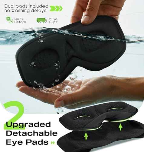 Bluetooth Sleep Headphones with 3D Eye Mask for Zero Pressure