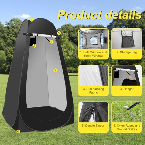 Portable Camping Bathroom Shower Tent Kit