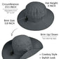 UPF 50+ Wide Brim Sun Hat with Neck Flap (2 Count)