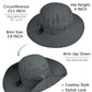 UPF 50+ Wide Brim Sun Hat with Neck Flap (2 Count)
