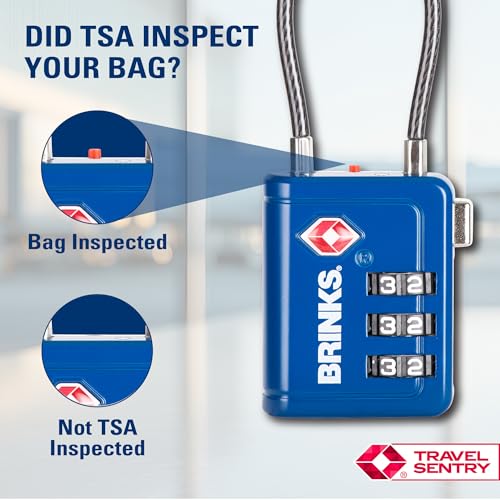 TSA Accepted Indicator Luggage Lock (4 Count)