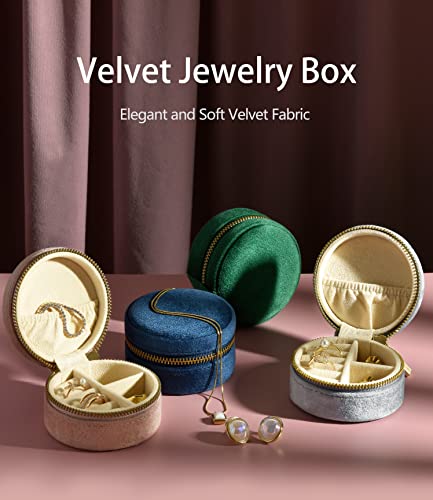Plush Velvet Travel Jewelry Box