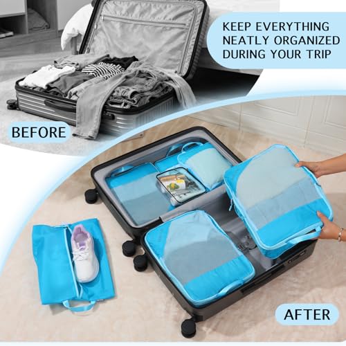 Compression Packing Cubes for Travel (7 Count)