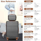 Suitcase Set 3 Piece Luggage Set Expandable with Spinner Wheels (6 Count)