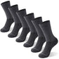 6 Pairs Copper Hiking Running Socks (6 Count)