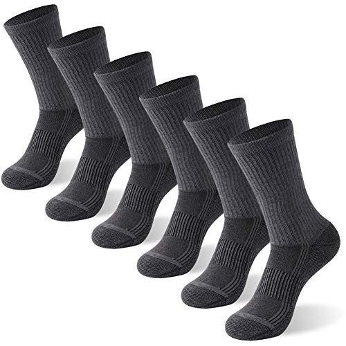 6 Pairs Copper Hiking Running Socks (6 Count)