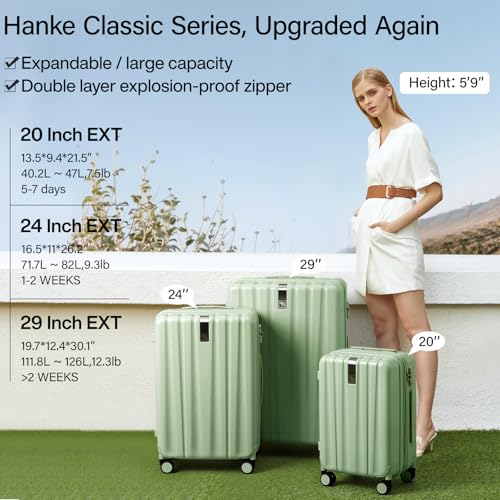 Expandable Hard Shell Luggage Sets (2 Count)