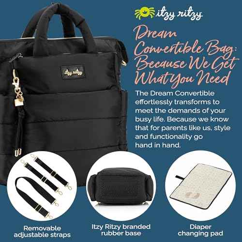 Dream Convertible Diaper Bag Tote Backpack (2.75 pounds)