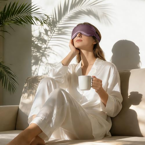 Adjustable 100% 22 Momme Mulberry Silk Sleep Mask