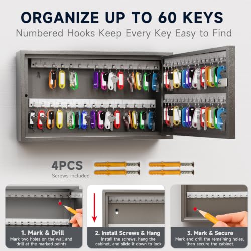 60 Keys Key Lock Box