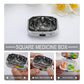 Metal 2 Compartment Pill Organizer Travel Friendly Portable Compact Pill Box Cute Pill Case to Hold Vitamins