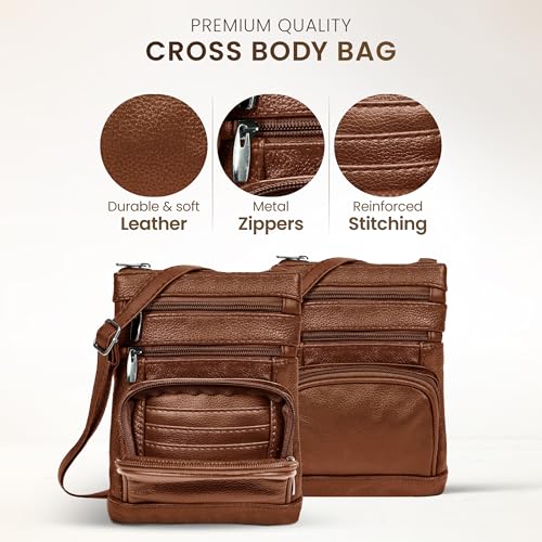 leather Crossbody Purses for Women