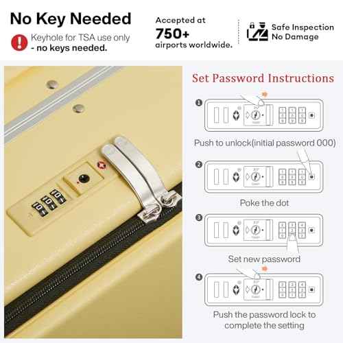 17x14x9 Carry On Luggage Underseat PC Hard Shell Suitcase Top Opening Aluminum Frame Travel Suitcases with Wheels
