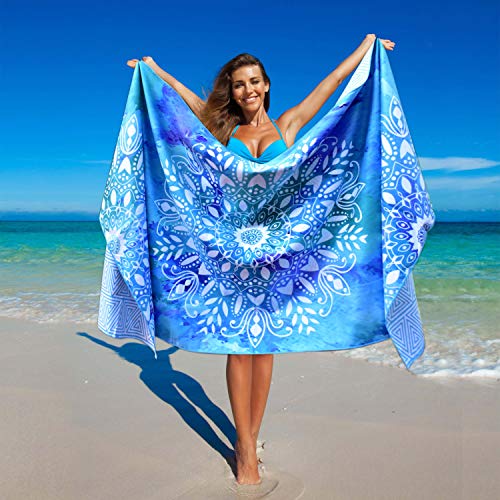 Microfiber Beach Towel for Adults with Bag