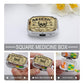 Metal 2 Compartment Pill Organizer Travel Friendly Portable Compact Pill Box Cute Pill Case to Hold Vitamins