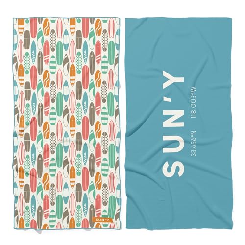 Waffle Microfiber Beach Towel