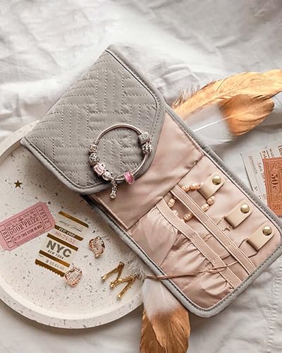 Travel Jewelry Organizer Case Foldable Jewelry Roll