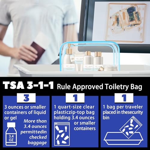 16 Pieces Clear Cosmetic Bags (16 Count)