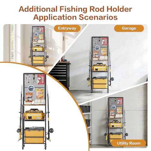 Rolling Fishing Rod Holder
