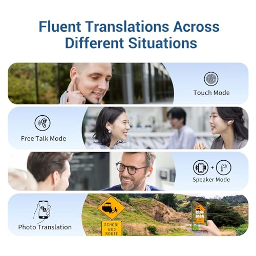 M3 Offline Translation Earbuds 74 Languages and Accents Lifetime