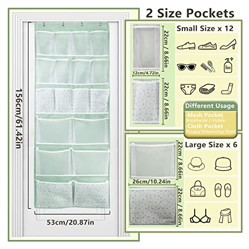 18 Pockets Over the Door Organizer with 4 Kind Pockets