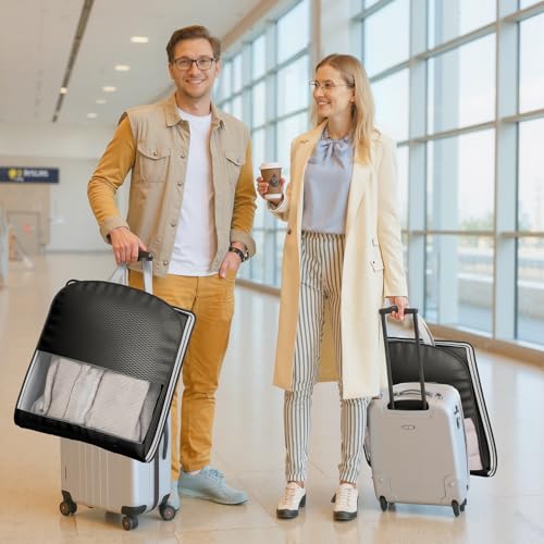 4 Pack 54" Garment Bags for Hanging Clothes (4 Count)
