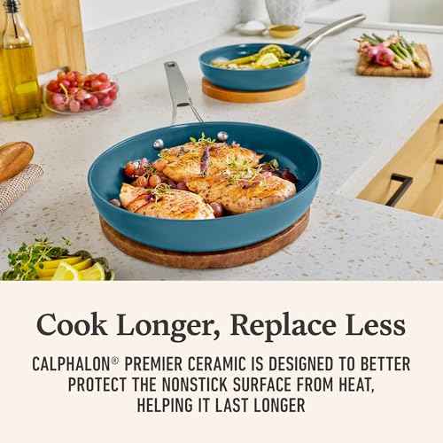 Premier Ceramic Nonstick 8 Piece Cookware Set