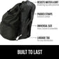 GORILLA GRIP Car Seat Travel Bag for Airplane Gate Check, Easy Carry Padded Backpack Bags Cover Carseats, Infant Baby Carriers and Toddler Booster Seats for Airport, Child Air Travels Essential, Black