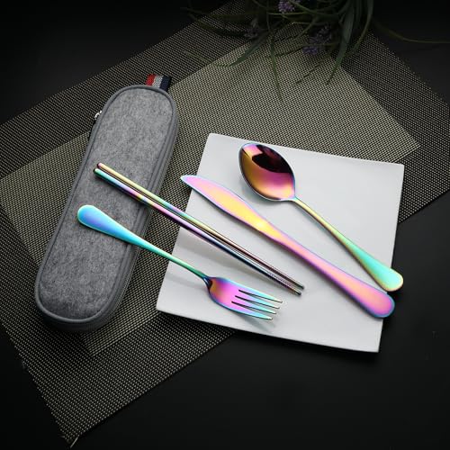 Travel Utensils with Case (5 Count)