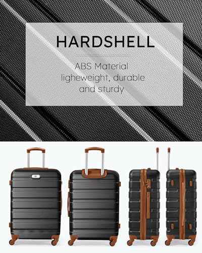 Luggage 3 Piece Sets Hard Shell Luggage Set with Spinner Wheels (3 Count)