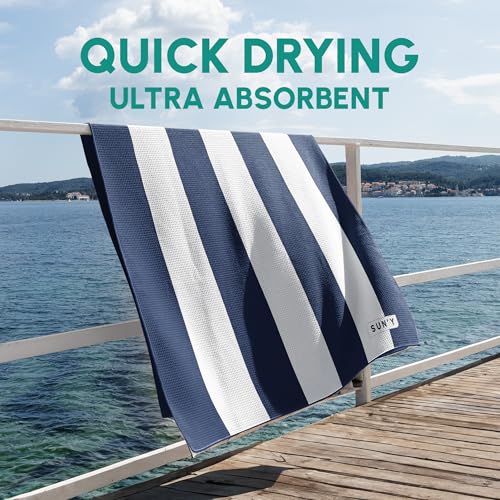 Waffle Microfiber Beach Towel