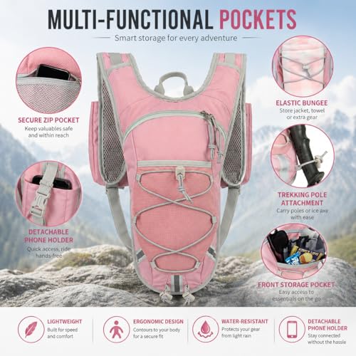 Lightweight Hydration Backpack 2L Water Bladder Pack