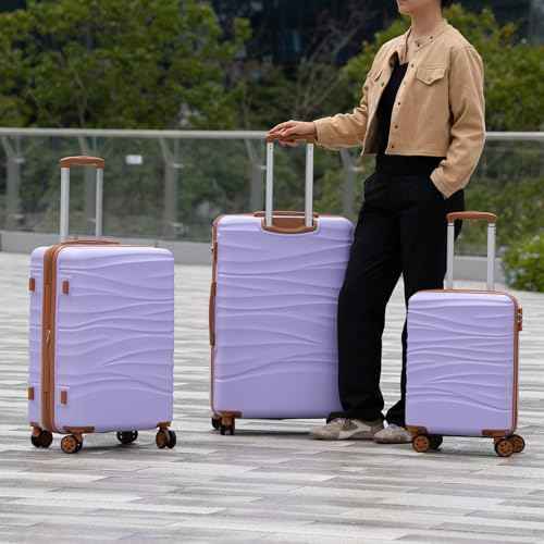 Hardside Expandable 3PCS Luggage Set with Spinner Wheels (3 Count)