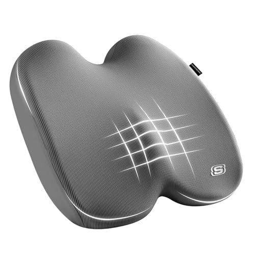 Seat Cushion Ergonomic Memory Foam Cushion for Long Sitting Hours on Office & Home Chair