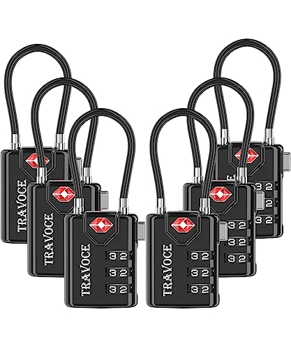TSA Approved Luggage Locks (6 Count)