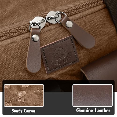 Waxed Canvas Duffle Bag for Men