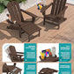 Folding Adjustable Adirondack Chair with Footrest