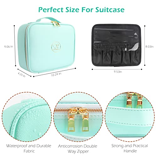 Travel Makeup Bag Cosmetic Bag Makeup Organizer Bag with Lighted Mirror