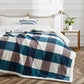 Sherpa Blanket Twin Plaid Thick Bed Blanket